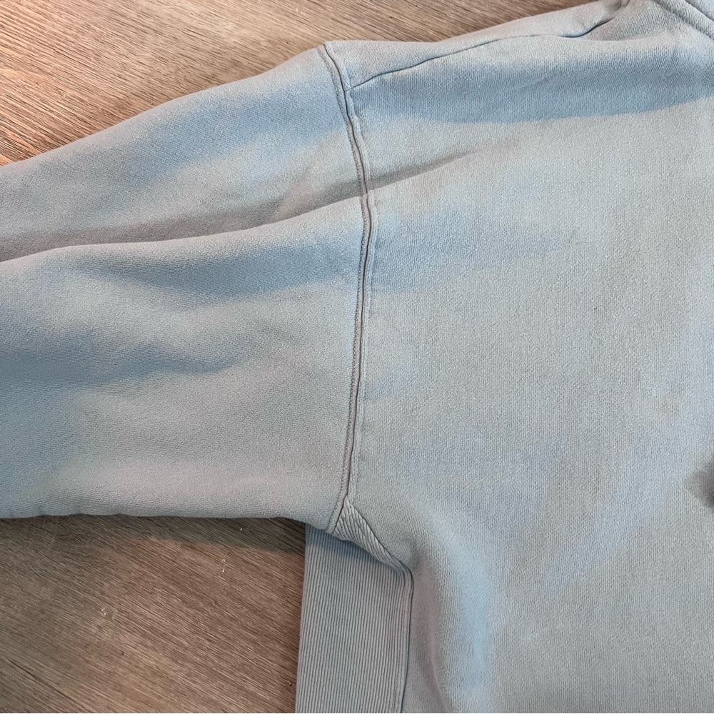 Aritzia TNA COZY Mega Zip Oversized Baby Blue Hoodie - Picture 9 of 10